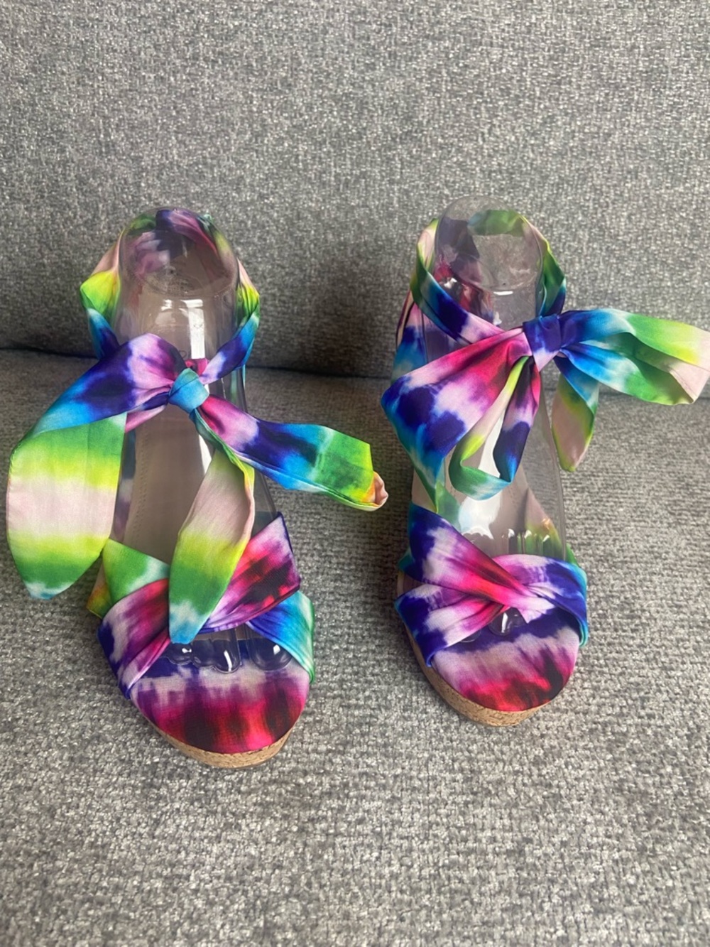 Impo Tie-Dye Multi-Color Wedge Sandals